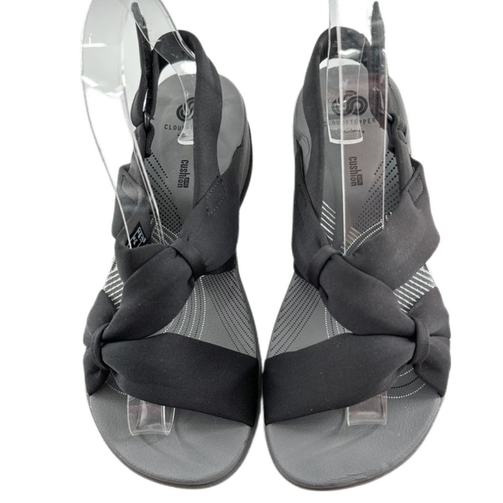Clarks cloudsteppers Arla Meg sandals black comfort walking - Picture 2 of 14